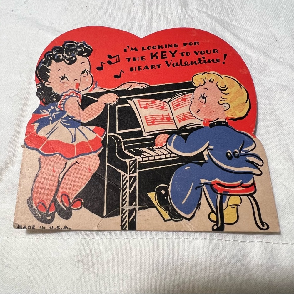 Inventory Check Vintage Valentine Card